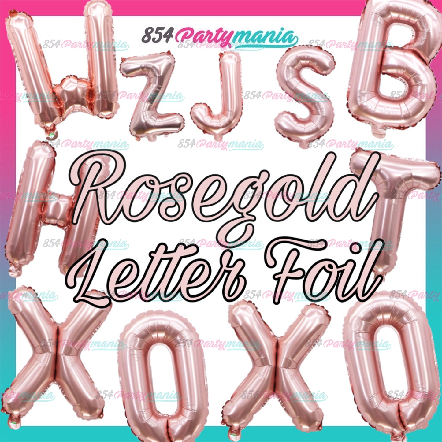 Letter Foil Balloon Rosegold 16" (sold by 10's) BRAND: PROLATEX