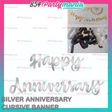 Happy Anniversary Cursive Banner (sold by 12's)