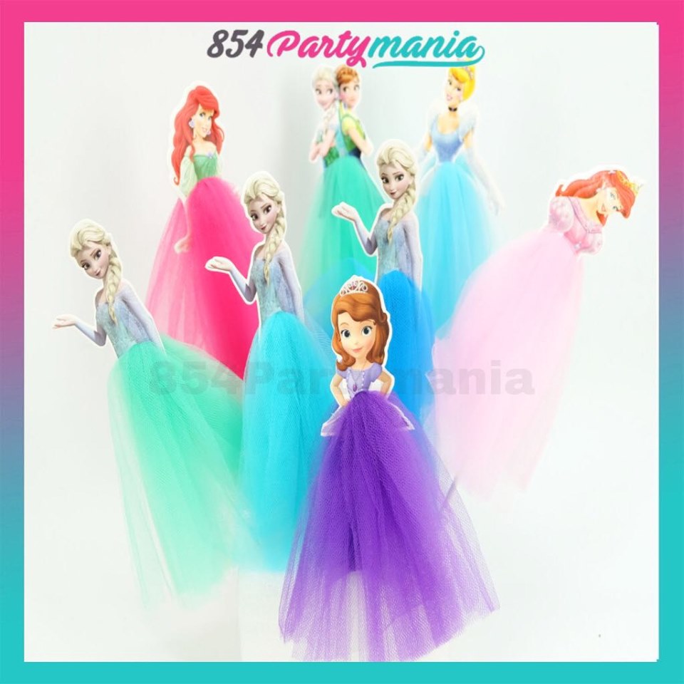 Cake Topper Princess (12pcs / inner)