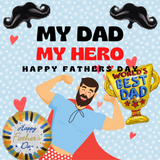 FATHERS DAY FOIL BALLOONS (sold by 50's)