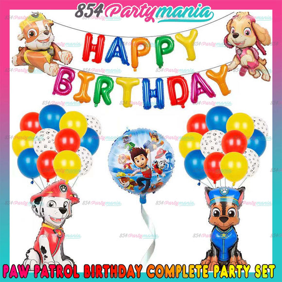 PAW PATROL BIRTHDAY COMPLETE PARTY SET (sold by 10's)