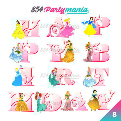 Happy Birthday Letter Banner Disney Character (sold by 12's)