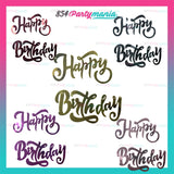 Happy Birthday Cursive Banner (sold by 20's)