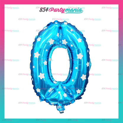 Letter and Number Foil Blue (sold by 10's) BRAND: PROLATEX BALLOONS