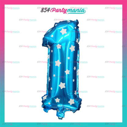 Letter and Number Foil Blue (sold by 10's) BRAND: PROLATEX BALLOONS