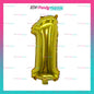 32 inch Big Number Foil Gold (sold by 10's)