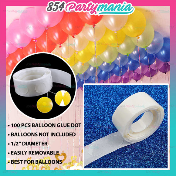 Balloon Glue Dots (100 Dots), Party Supplies NZ