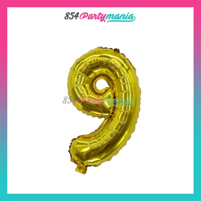 Letter and Number Foil Gold (sold by 10's ) BRAND: PROLATEX BALLOONS