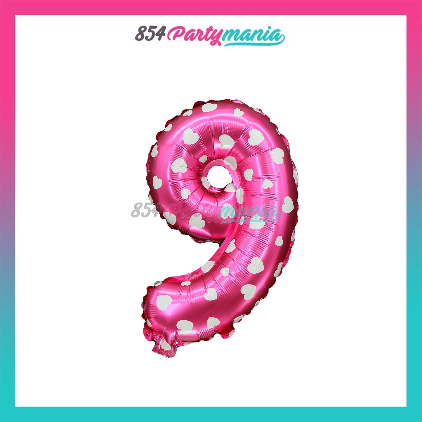 Letter and Number Foil Balloon Pink (sold by 10's) Prolatex Brand