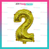 Letter and Number Foil Gold (sold by 10's ) BRAND: PROLATEX BALLOONS