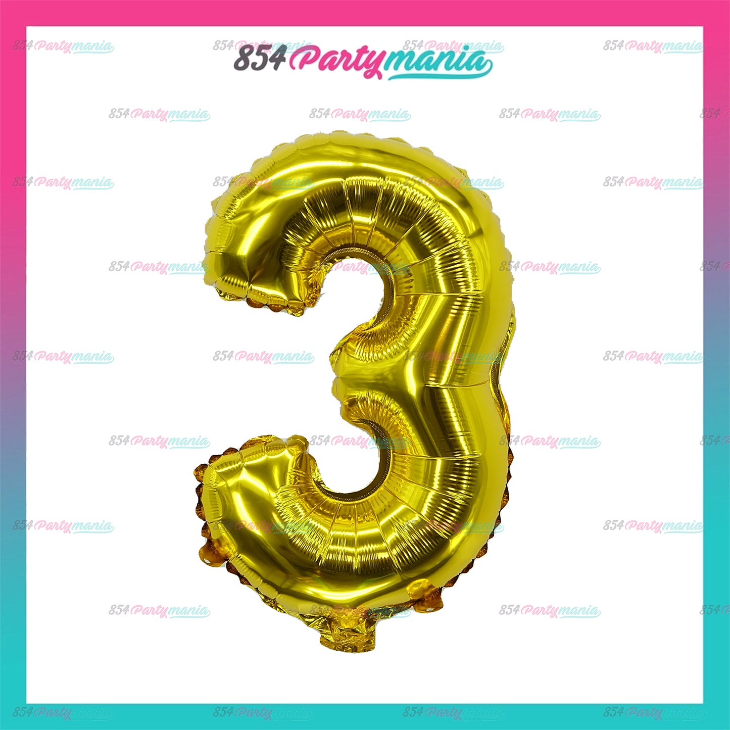 Letter and Number Foil Gold (sold by 10's ) BRAND: PROLATEX BALLOONS