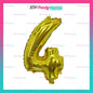 Letter and Number Foil Gold (sold by 10's ) BRAND: PROLATEX BALLOONS