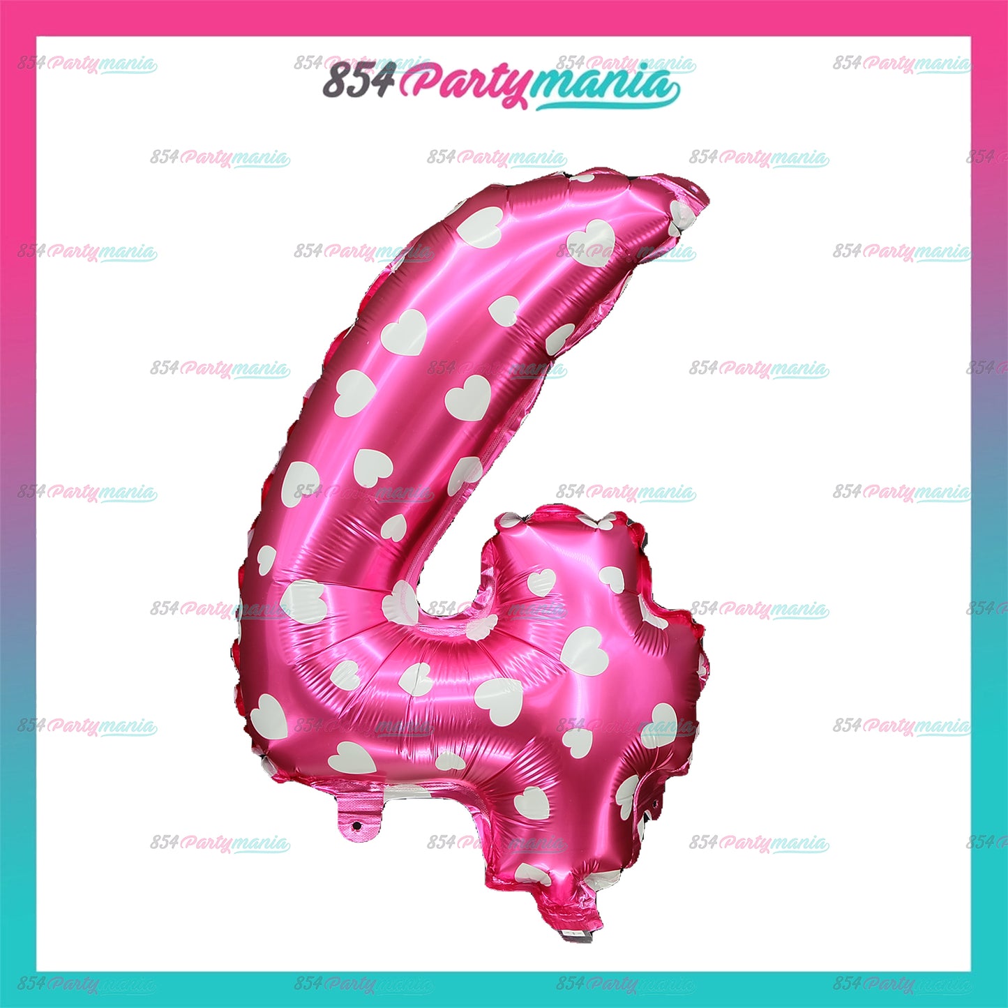 Letter and Number Foil Balloon Pink (sold by 10's) Prolatex Brand