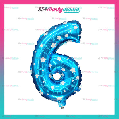 Letter and Number Foil Blue (sold by 10's) BRAND: PROLATEX BALLOONS