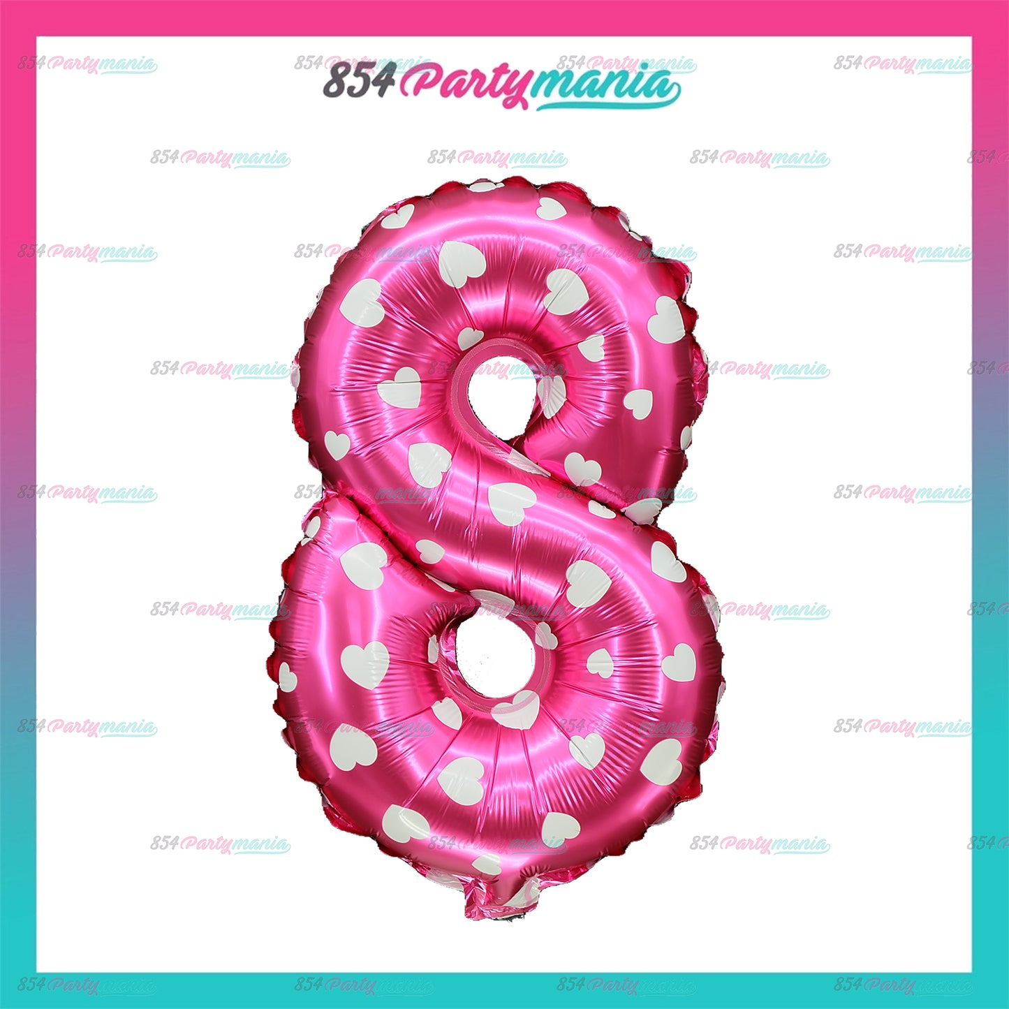 Letter and Number Foil Balloon Pink (sold by 10's) Prolatex Brand