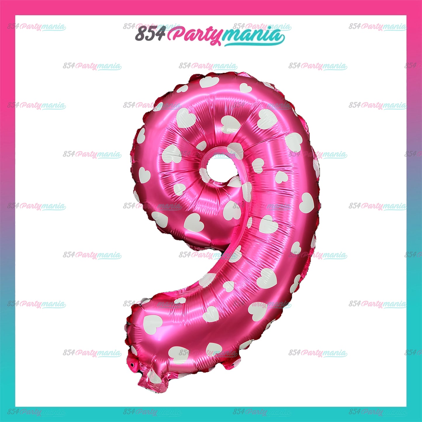 Letter and Number Foil Balloon Pink (sold by 10's) Prolatex Brand