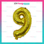 Letter and Number Foil Gold (sold by 10's ) BRAND: PROLATEX BALLOONS