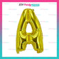 Letter and Number Foil Gold (sold by 10's ) BRAND: PROLATEX BALLOONS