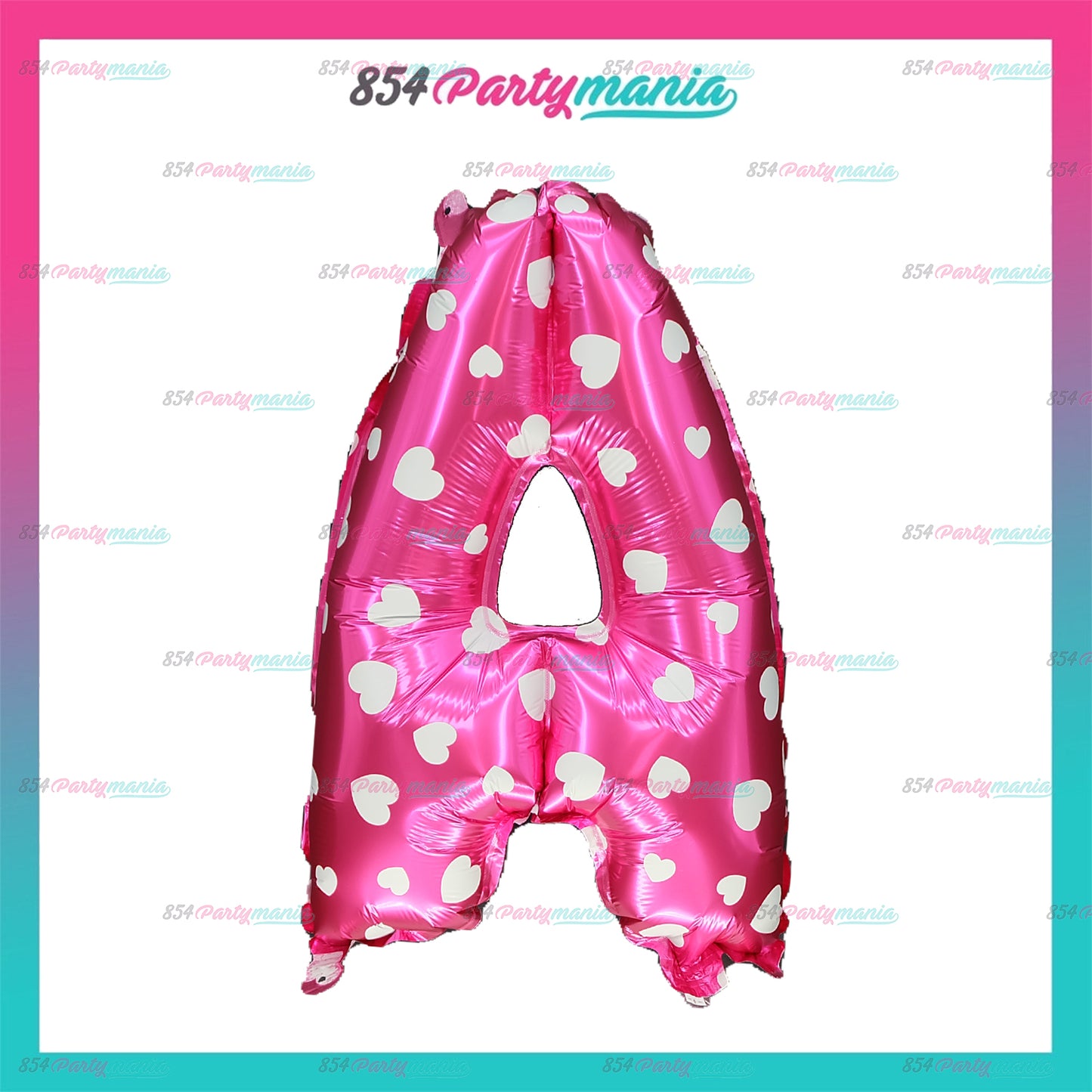 Letter and Number Foil Balloon Pink (sold by 10's) Prolatex Brand