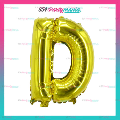 Letter and Number Foil Gold (sold by 10's ) BRAND: PROLATEX BALLOONS