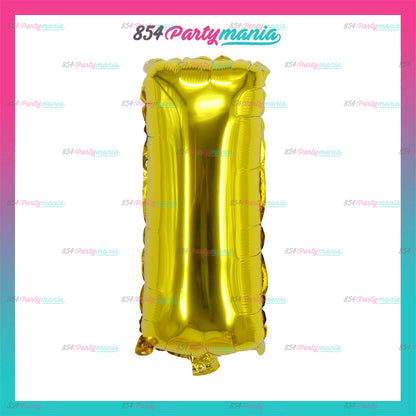 Letter and Number Foil Gold (sold by 10's ) BRAND: PROLATEX BALLOONS