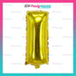 Letter and Number Foil Gold (sold by 10's ) BRAND: PROLATEX BALLOONS