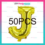 LETTER AND NUMBER FOIL GOLD (packed by 50's)