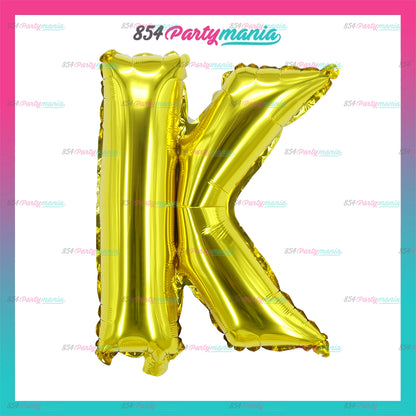 Letter and Number Foil Gold (sold by 10's ) BRAND: PROLATEX BALLOONS