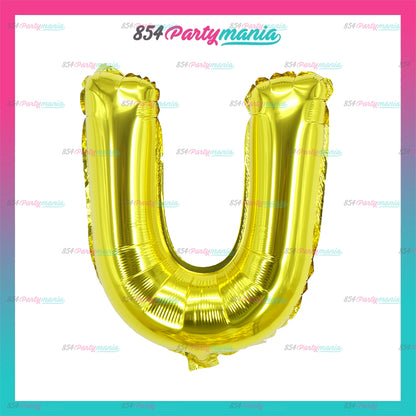 Letter and Number Foil Gold (sold by 10's ) BRAND: PROLATEX BALLOONS