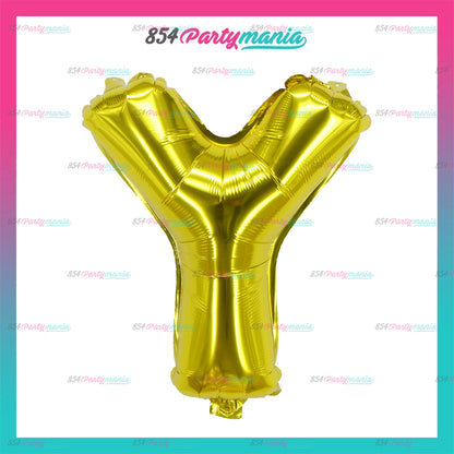 Letter and Number Foil Gold (sold by 10's ) BRAND: PROLATEX BALLOONS