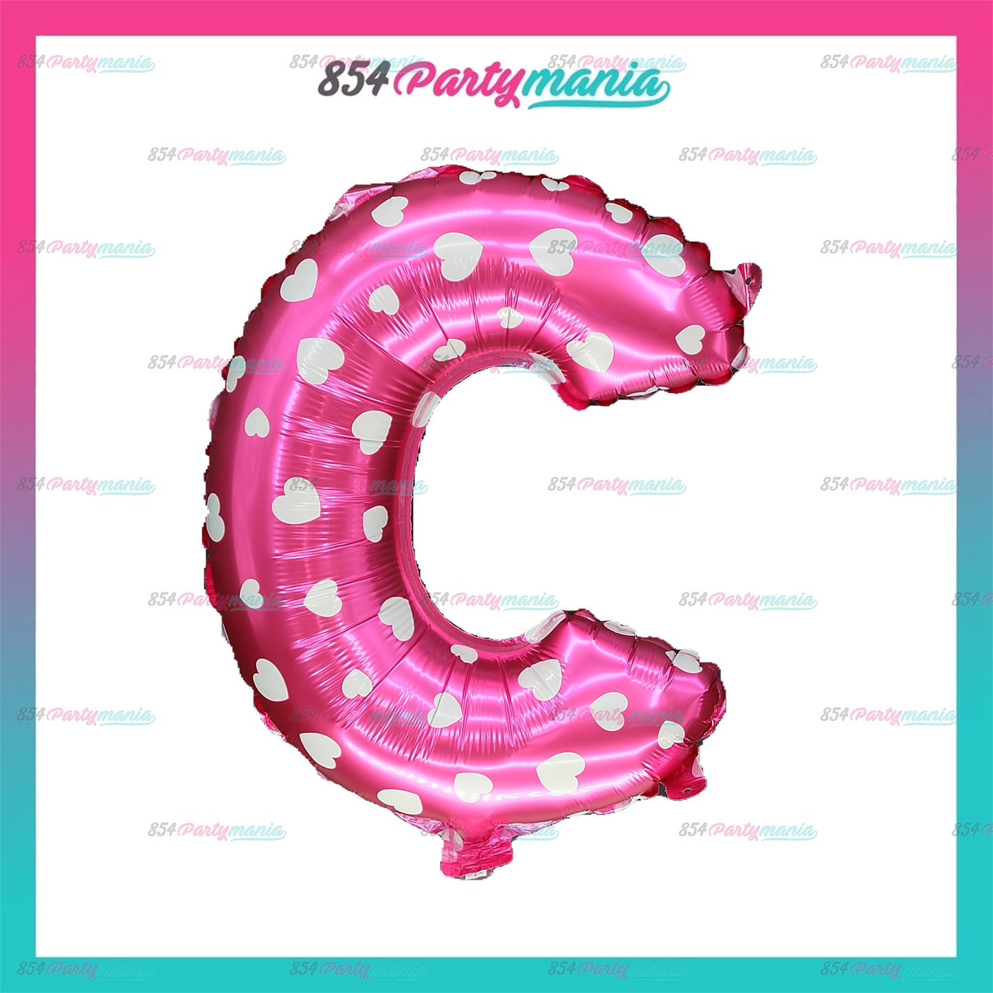 Letter and Number Foil Balloon Pink (sold by 10's) Prolatex Brand