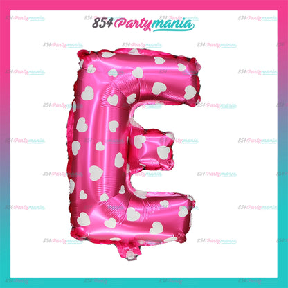 Letter and Number Foil Balloon Pink (sold by 10's) Prolatex Brand