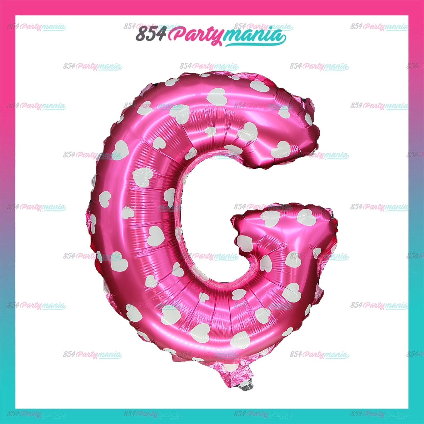 Letter and Number Foil Balloon Pink (sold by 10's) Prolatex Brand