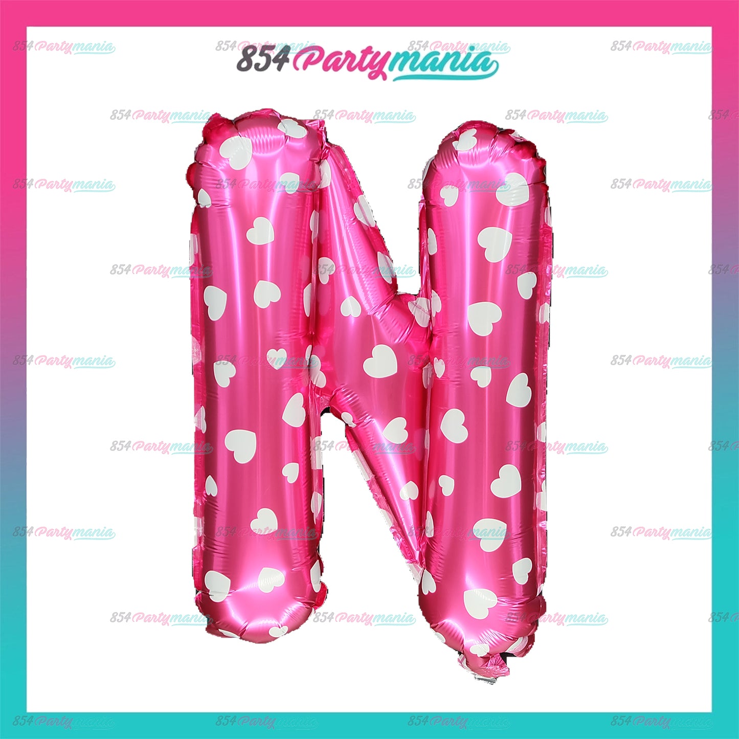 Letter and Number Foil Balloon Pink (sold by 10's) Prolatex Brand