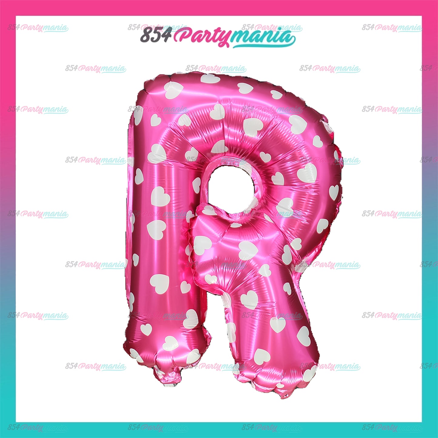 Letter and Number Foil Balloon Pink (sold by 10's) Prolatex Brand