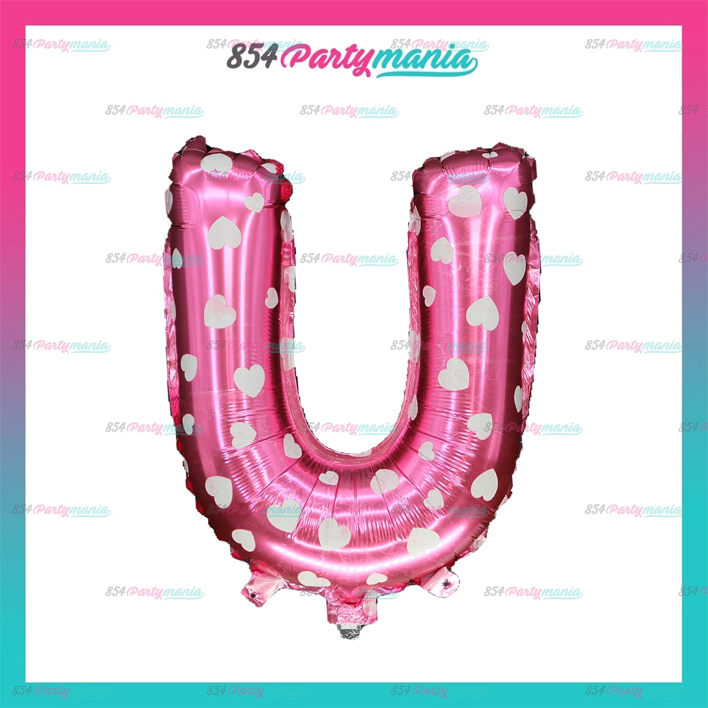 Letter and Number Foil Balloon Pink (sold by 10's) Prolatex Brand