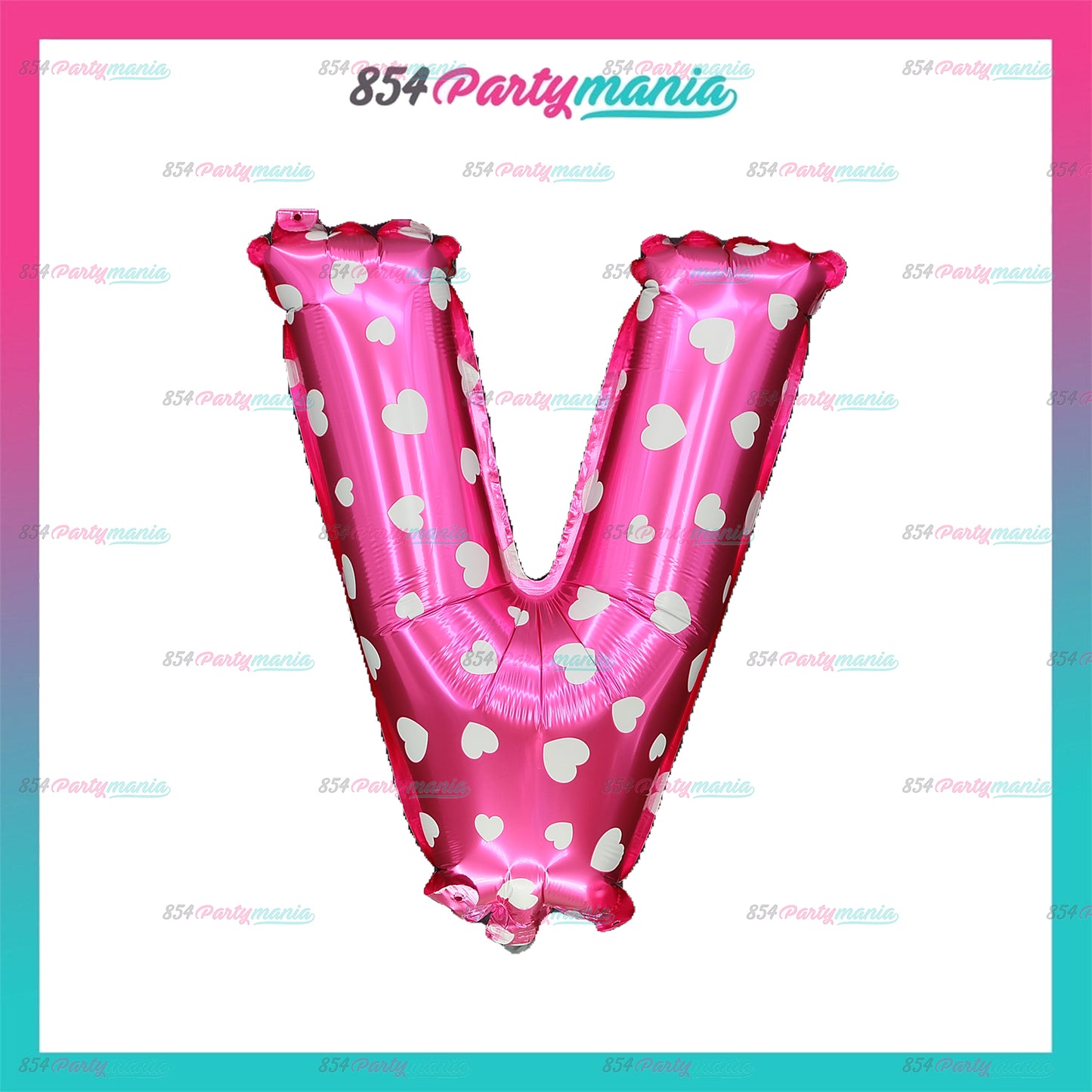 Letter and Number Foil Balloon Pink (sold by 10's) Prolatex Brand