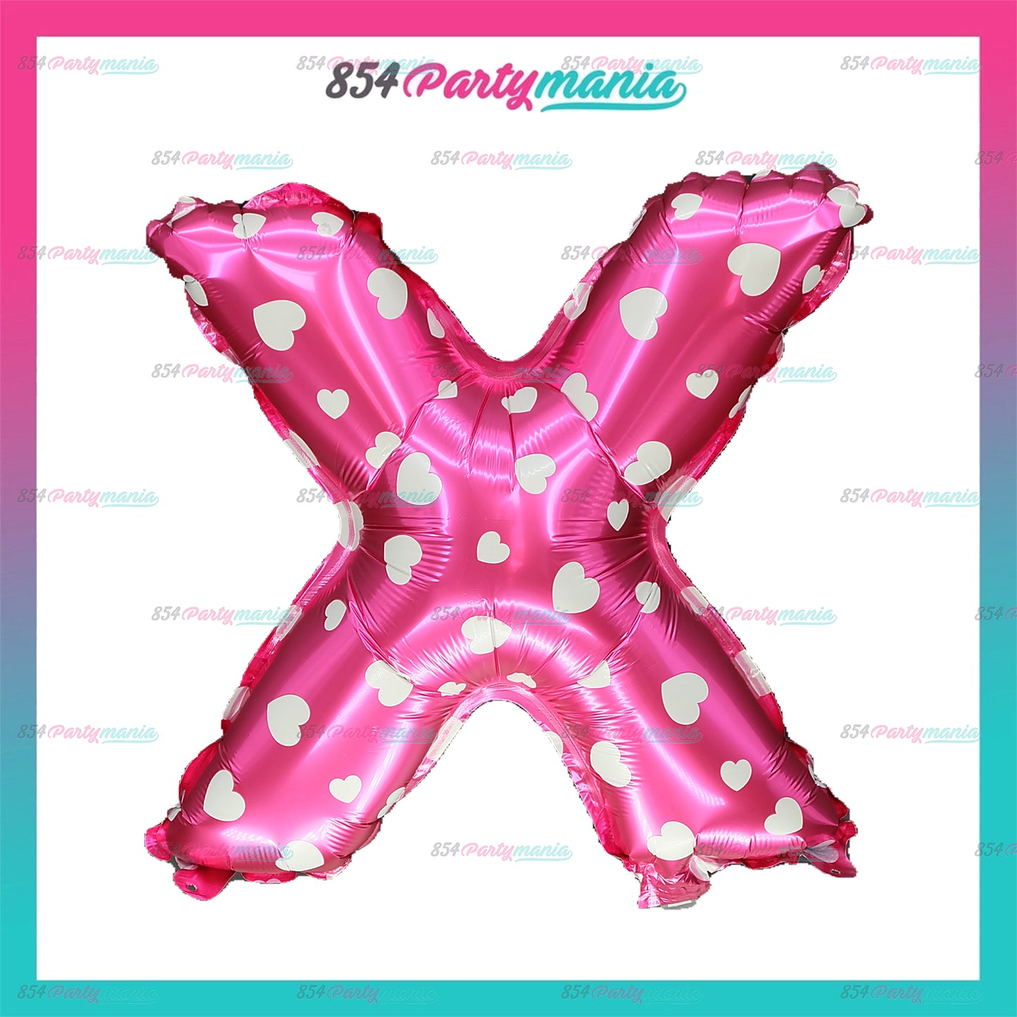 Letter and Number Foil Balloon Pink (sold by 10's) Prolatex Brand