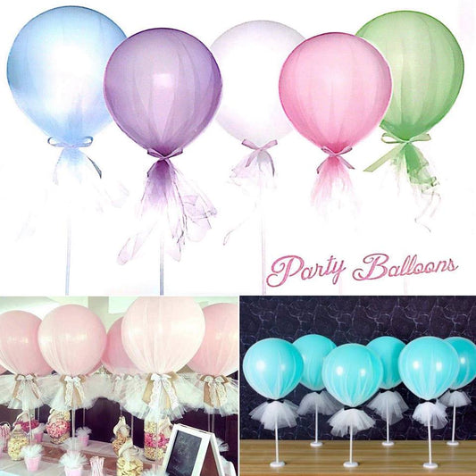 Centerpiece Stand Balloon Tulle Set (10pcs min)