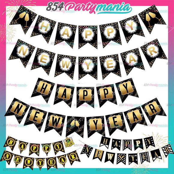 HAPPY NEW YEAR BANNER (sold by 12's)