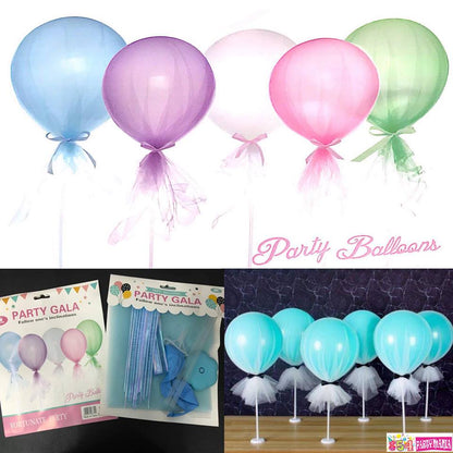 Centerpiece Stand Balloon Tulle Set (10pcs min)