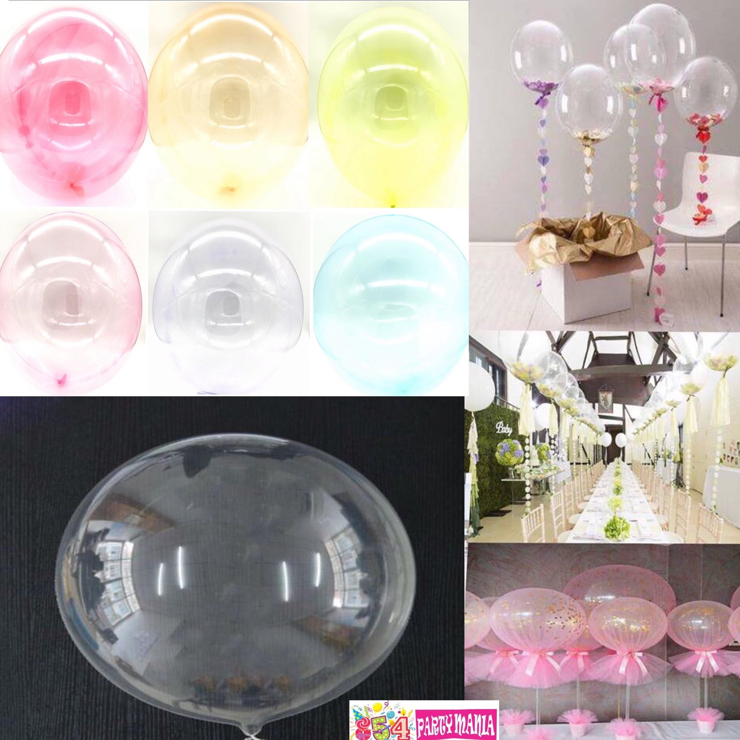 Clear Transparent Bobo Balloons and DIY Stickers