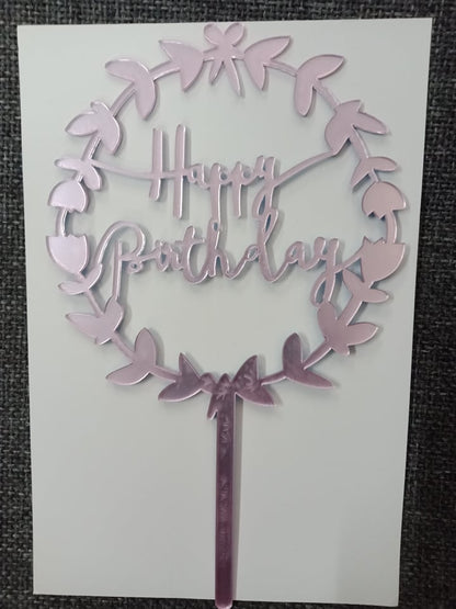 ACRYLIC CAKE TOPPER [PREMIUM QUALITY] (20pcs/pack)