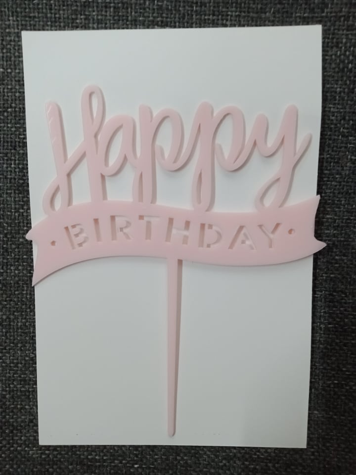 ACRYLIC CAKE TOPPER [PREMIUM QUALITY] (20pcs/pack)