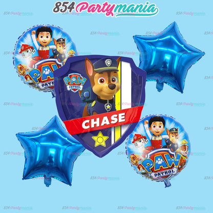 5 IN 1 PAW PATROL FOIL BALLOON SET (sold by 10's)