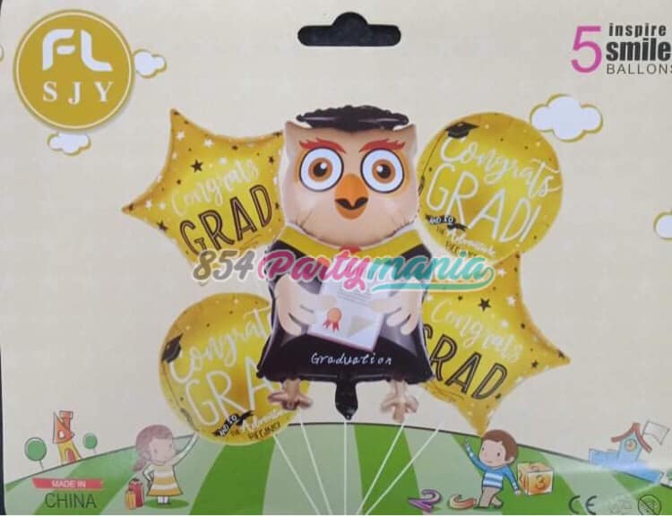 5in1 Balloon Set Graduation (sold by 10's)