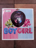 GENDER REVEAL COMPLETE SET WITH CURTAIN (sold by 10's)