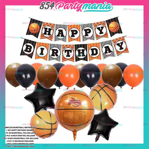 Basketball Party Bundle Set Sports (sold by 10's)