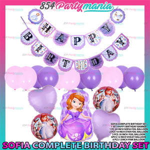 Sofia Birthday Party Bundle Set (sold by 10's)