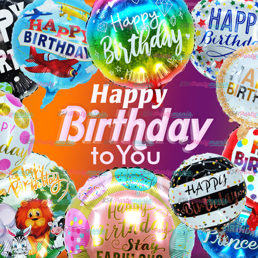 Foil Balloon 18" HAPPY BIRTHDAY (50pcs min)